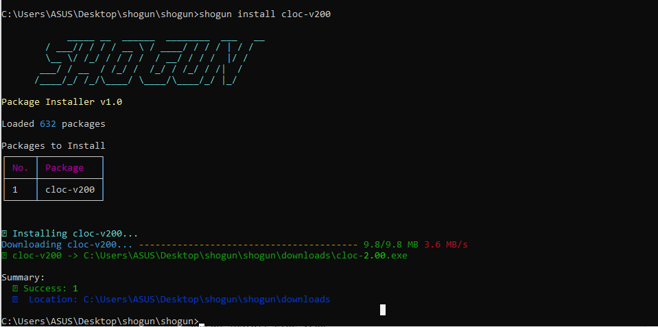 shogun installer